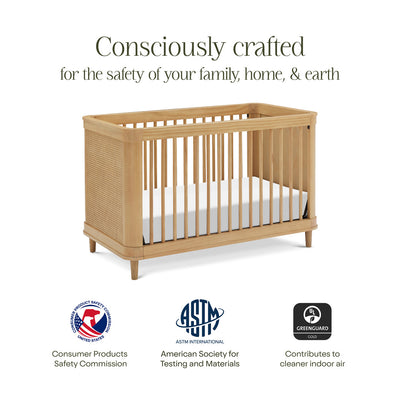 Certifications of The Namesake Marin 3-in-1 Convertible Crib in -- Color_Honey/Honey Cane