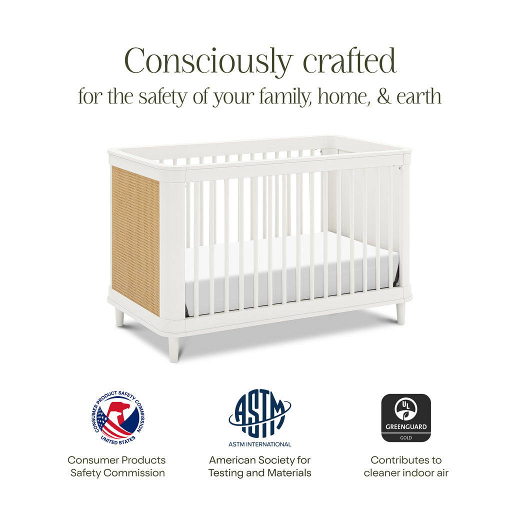Namesake Marin 3-in-1 Convertible Crib with Cane | Modern Nursery