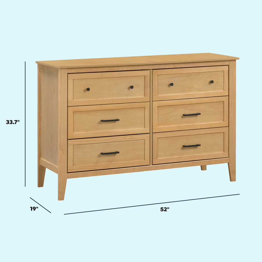 dimensions dresser DaVinci Beau 6-Drawer Dresser