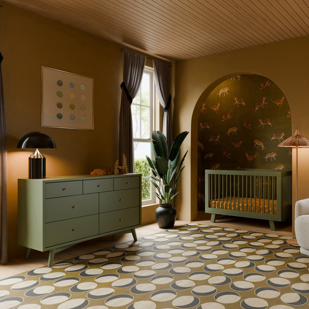 Hudson 3-in-1 Convertible Crib + Toddler Rail