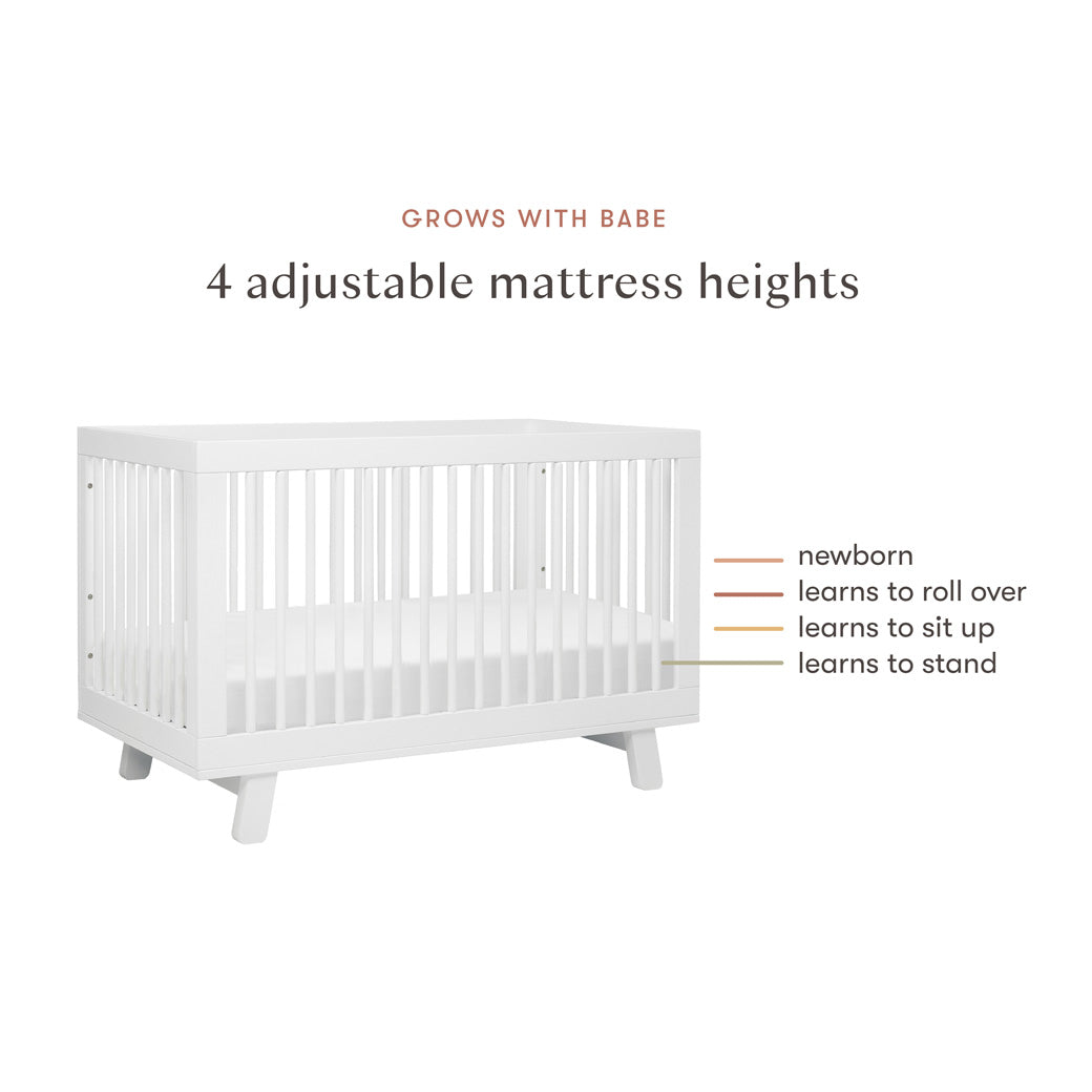 Babyletto Hudson 3in1 Convertible Crib with Toddler Rail Modern Nursery