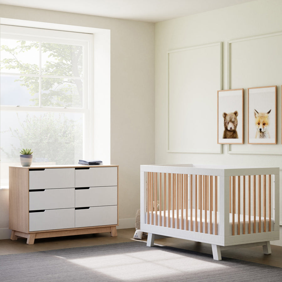 modern crib and dresser Babyletto Hudson 6 Drawer Double Dresser