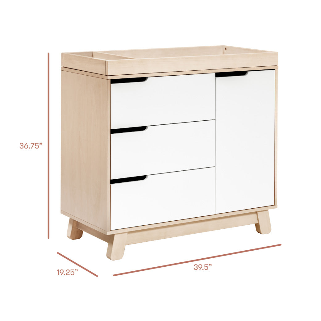 Hudson 3-Drawer Changer Dresser with Removable Changing Tray