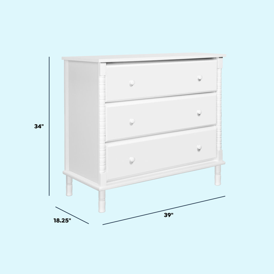 Jenny Lind Spindle 3-Drawer Dresser
