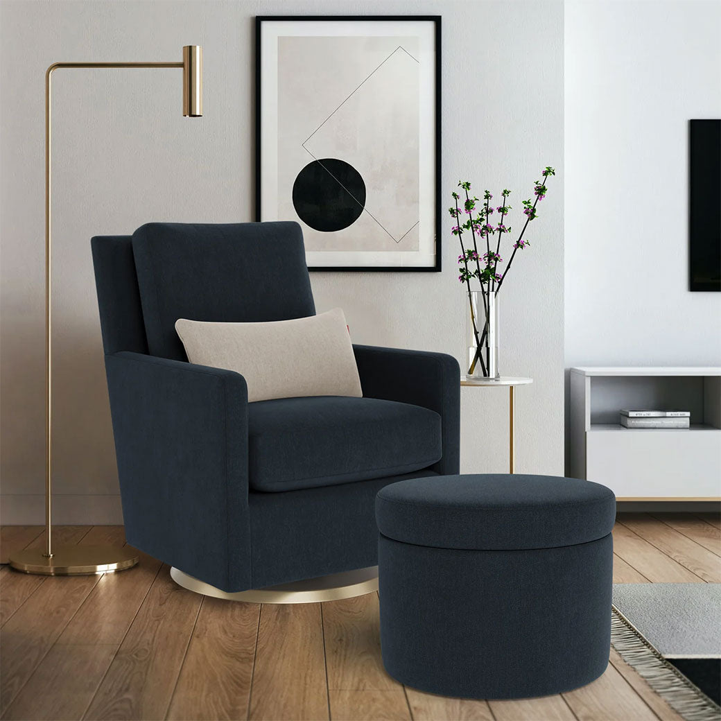 Round Storage Ottoman