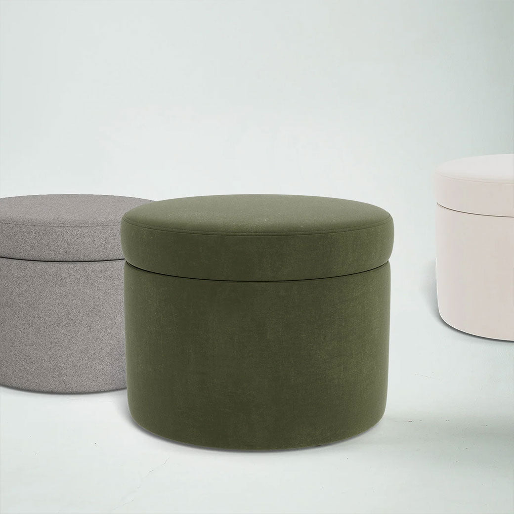 Round Storage Ottoman