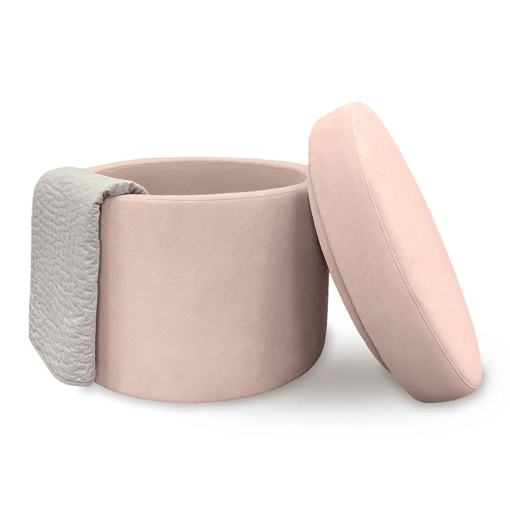 Round Storage Ottoman