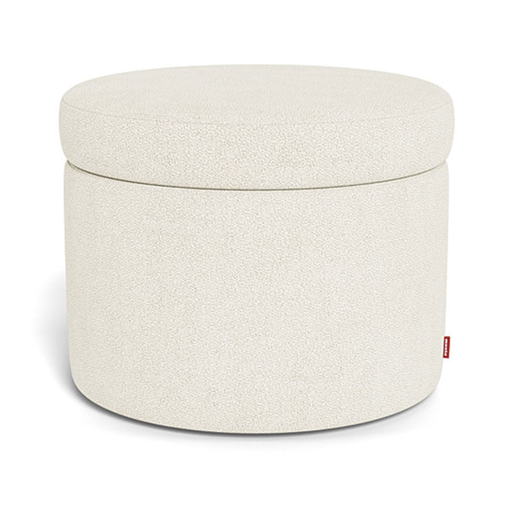 Monte Round Storage Ottoman in -- Color_Ivory Boucle