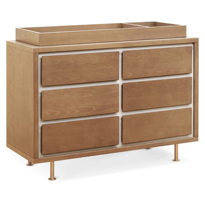 Novella 6 Drawer Dresser in Stained Ash and Ivory