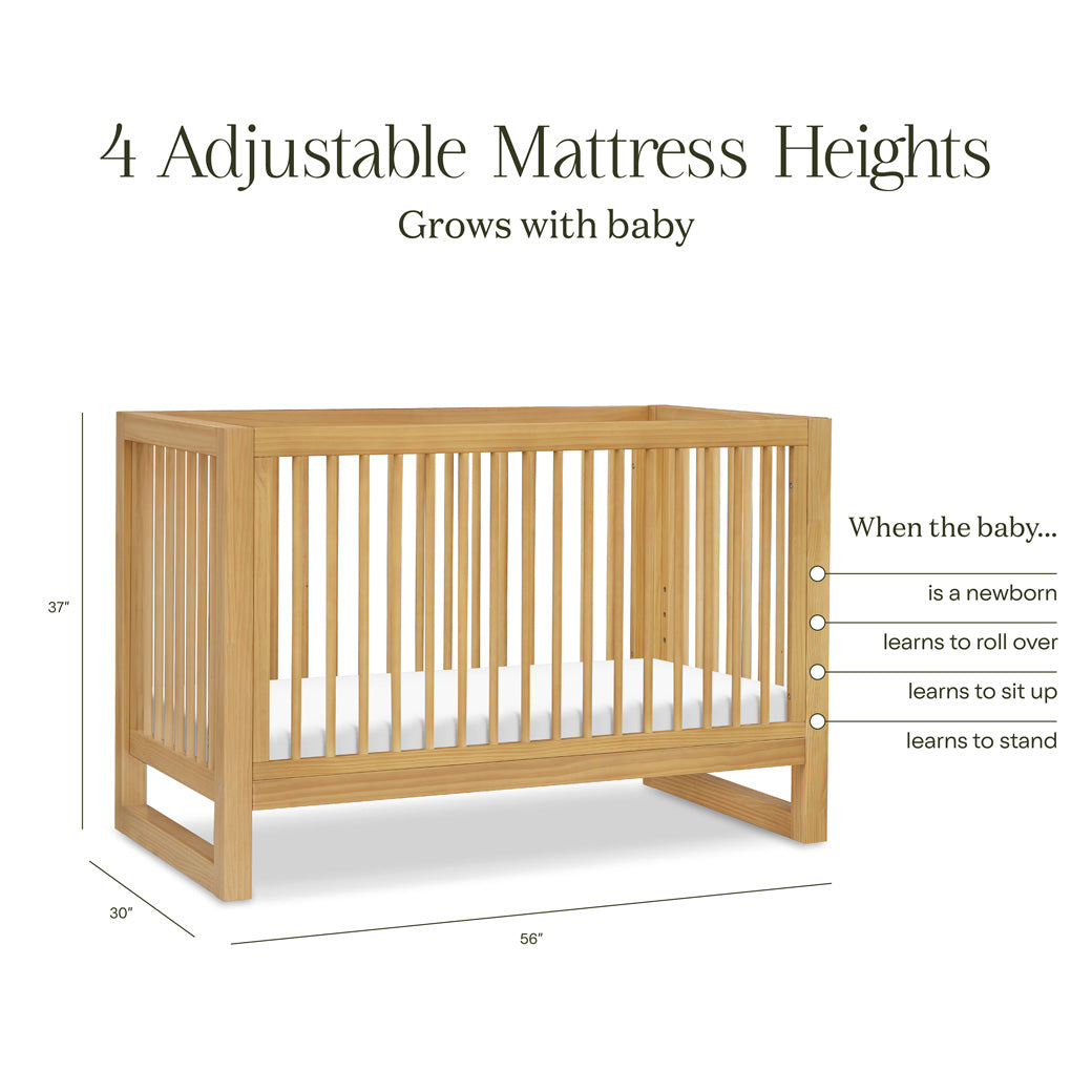 Nantucket 3-in-1 Convertible Crib With Toddler Bed Conversion Kit