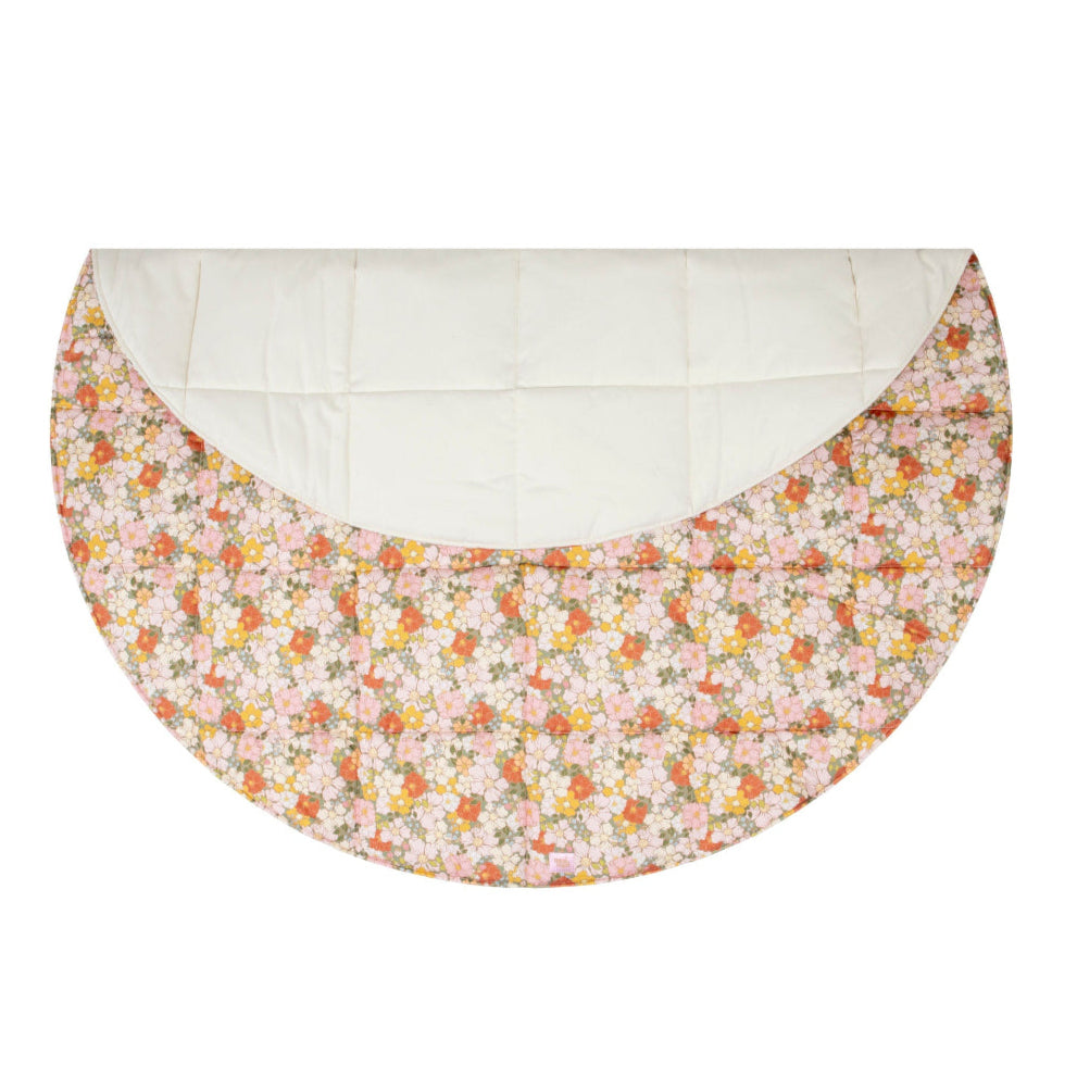 Round Cotton Mat with Pattern