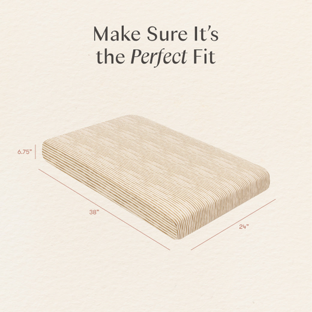 Mini Crib Sheet in GOTS Certified Organic Brushed Cotton