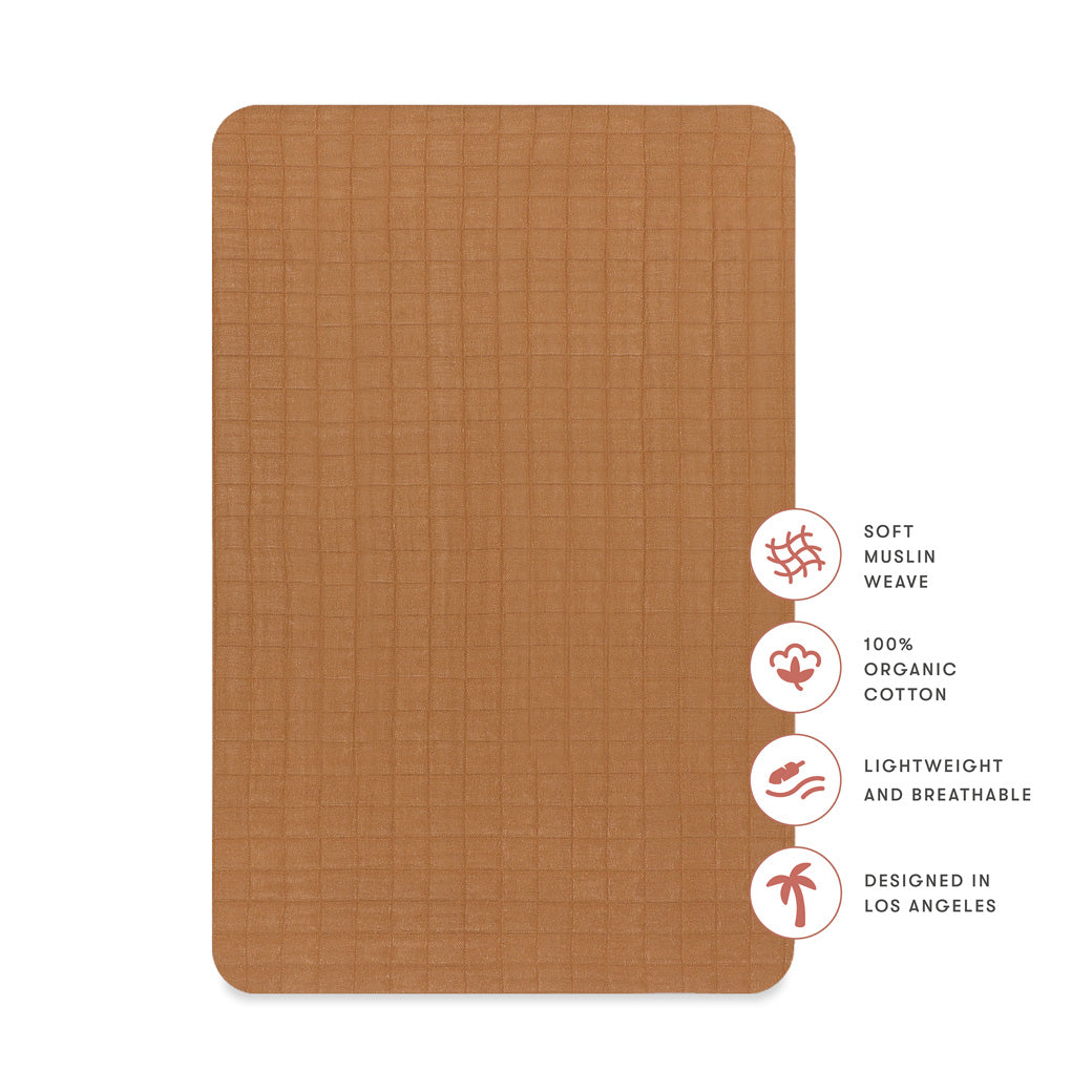 All-Stages Bassinet Sheet In GOTS Certified Organic Muslin Cotton