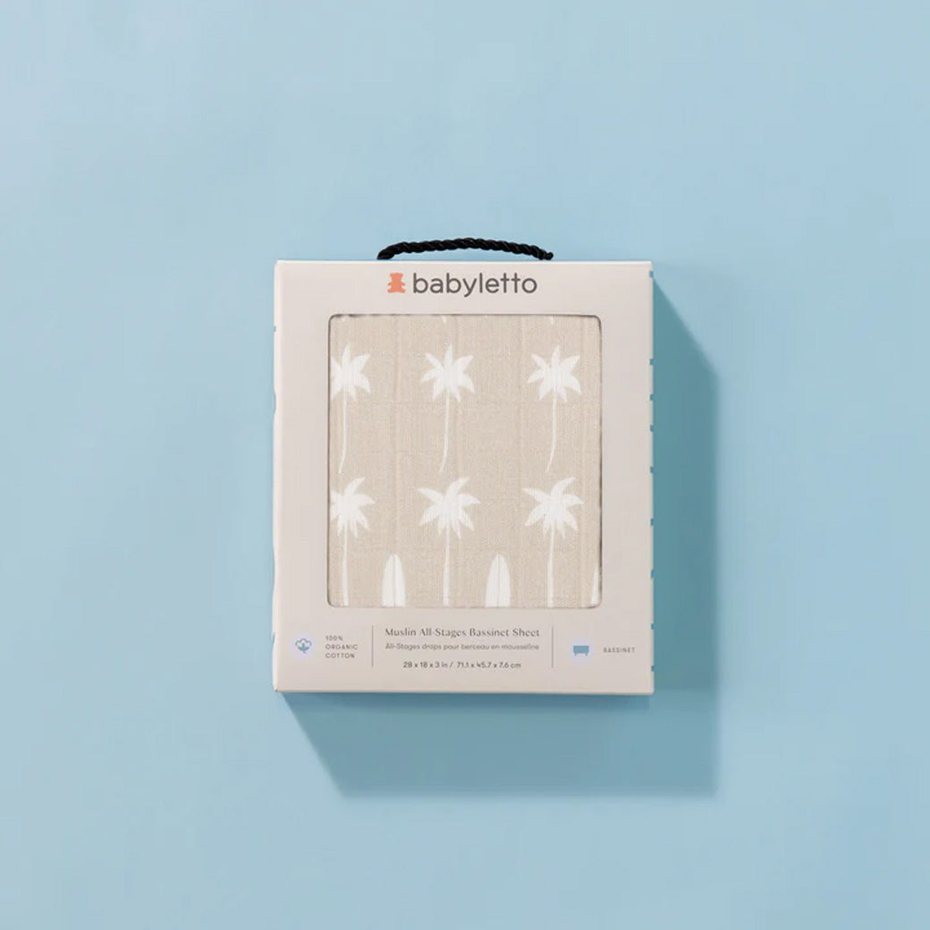 All-Stages Bassinet Sheet In GOTS Certified Organic Muslin Cotton