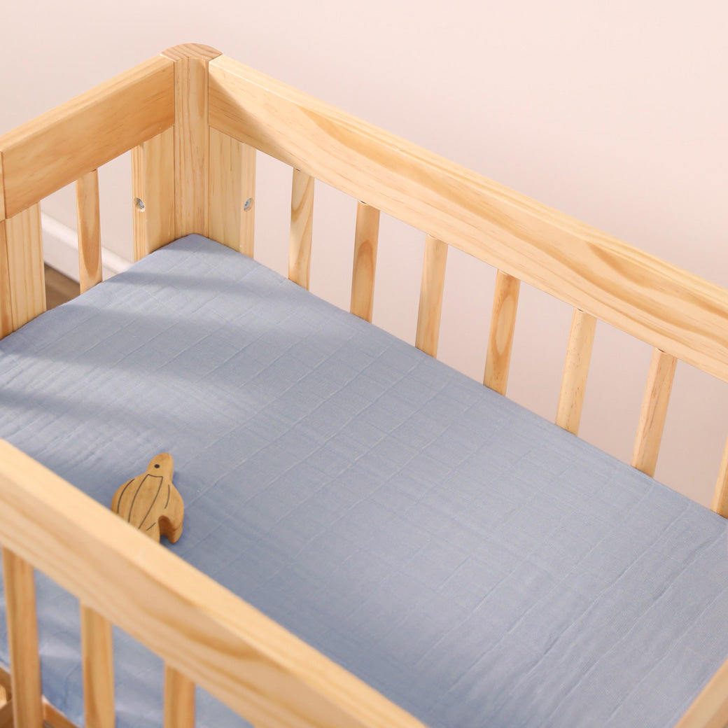All-Stages Bassinet Sheet In GOTS Certified Organic Muslin Cotton
