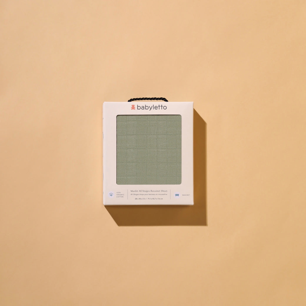 All-Stages Bassinet Sheet In GOTS Certified Organic Muslin Cotton