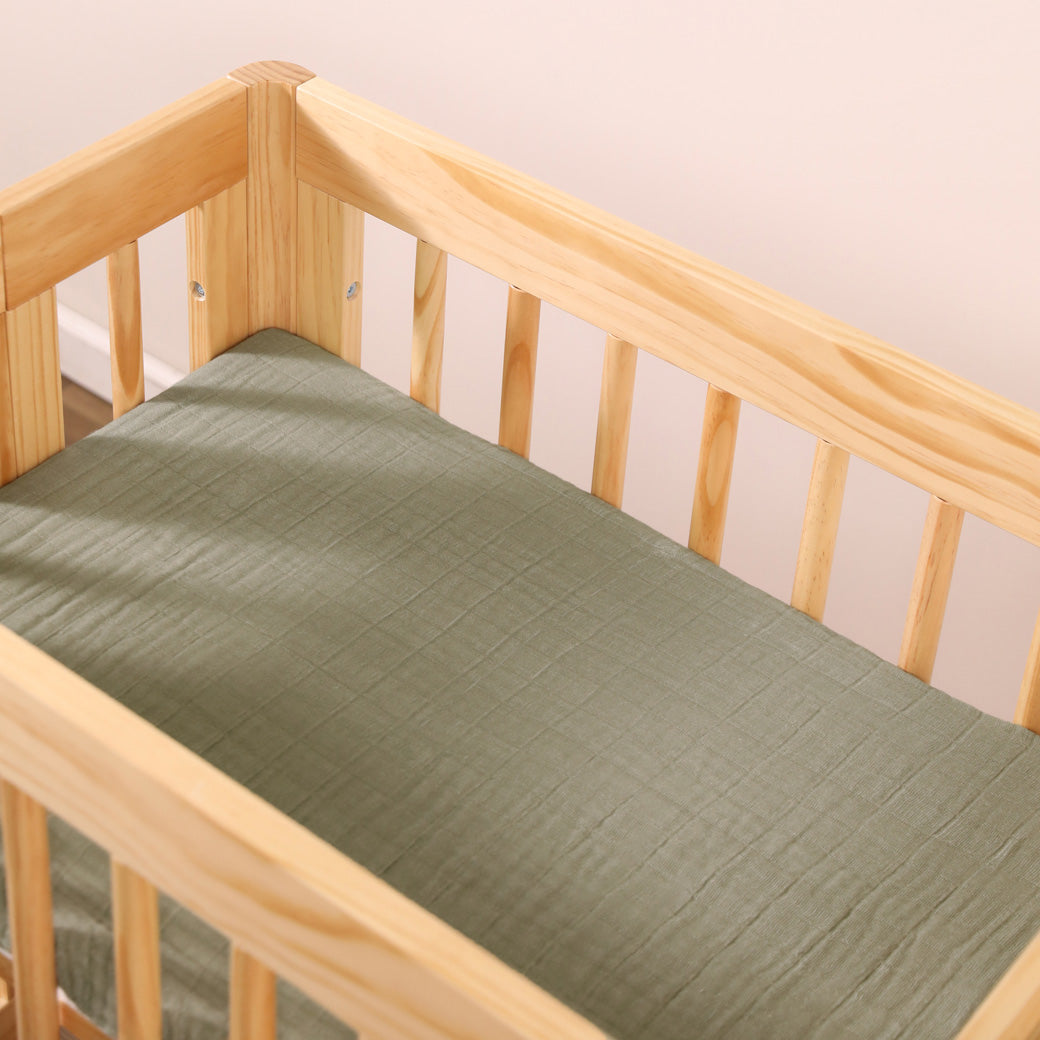 All-Stages Bassinet Sheet In GOTS Certified Organic Muslin Cotton