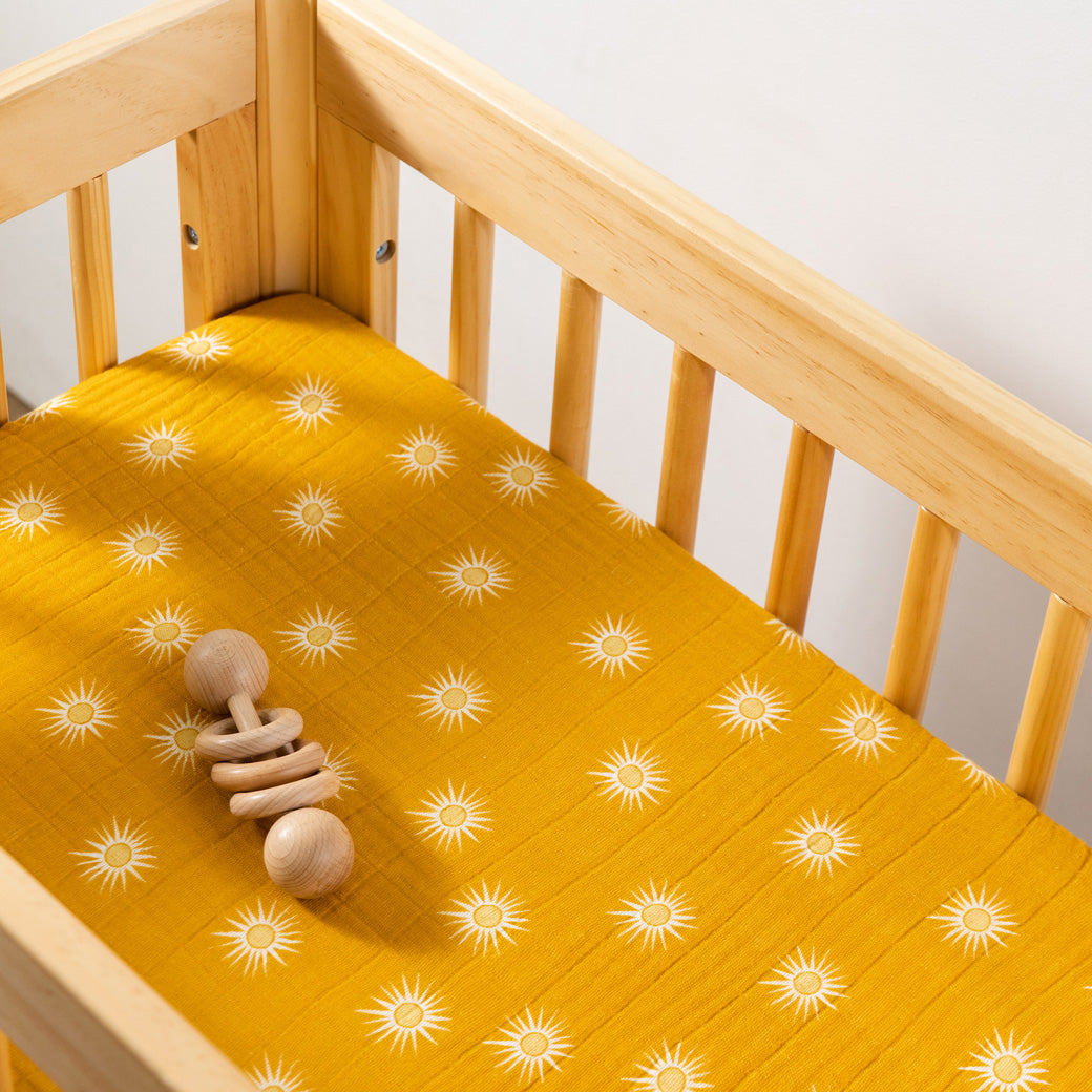 All-Stages Bassinet Sheet In GOTS Certified Organic Muslin Cotton