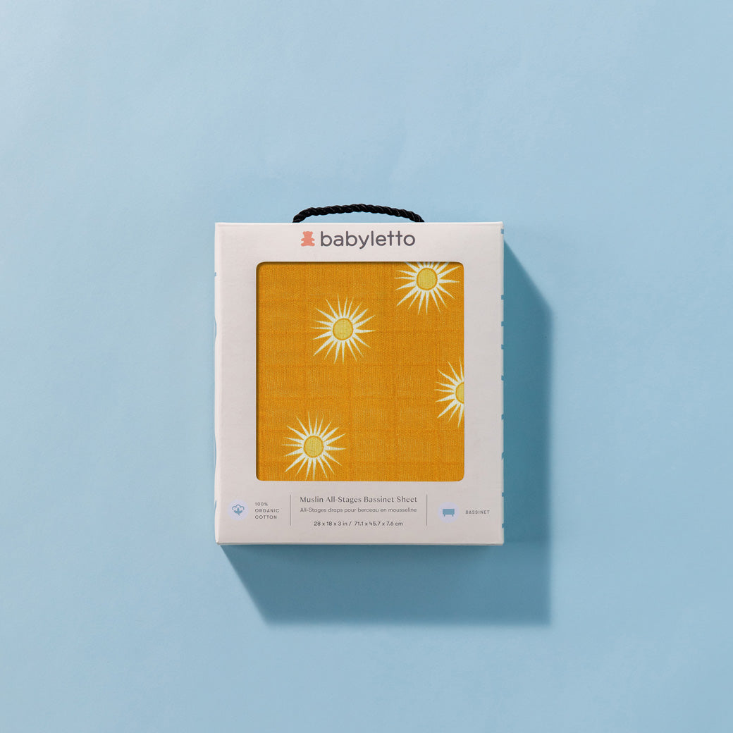 All-Stages Bassinet Sheet In GOTS Certified Organic Muslin Cotton