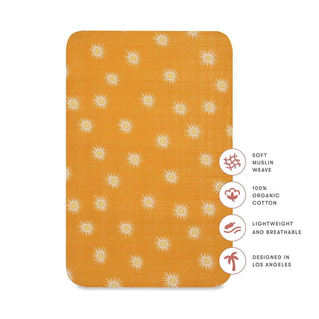 All-Stages Bassinet Sheet In GOTS Certified Organic Muslin Cotton