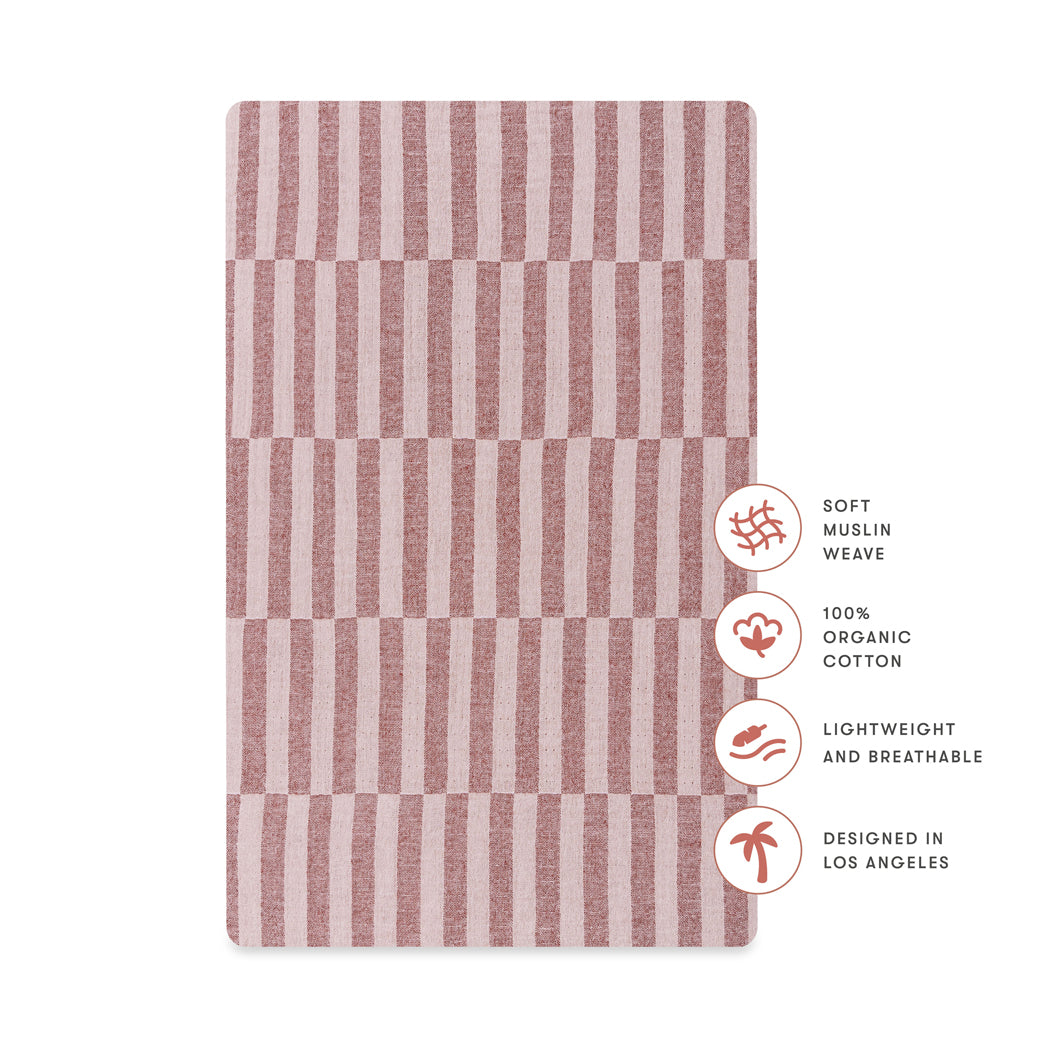 All-Stages Bassinet Sheet In GOTS Certified Organic Muslin Cotton