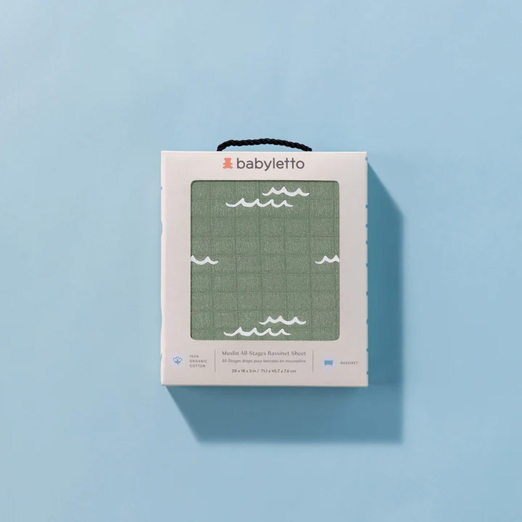 All-Stages Bassinet Sheet In GOTS Certified Organic Muslin Cotton