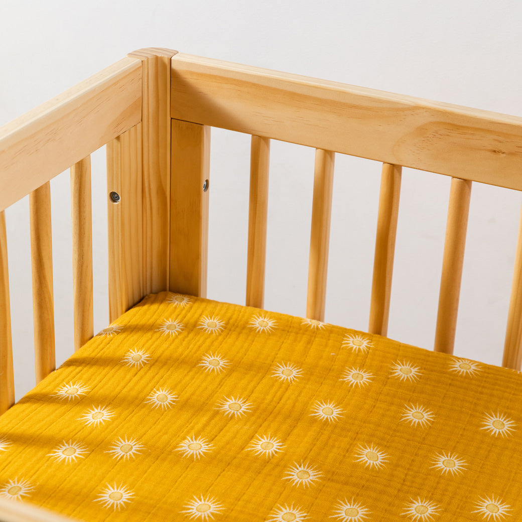 All-Stages Midi Crib Sheet In GOTS Certified Organic Muslin Cotton