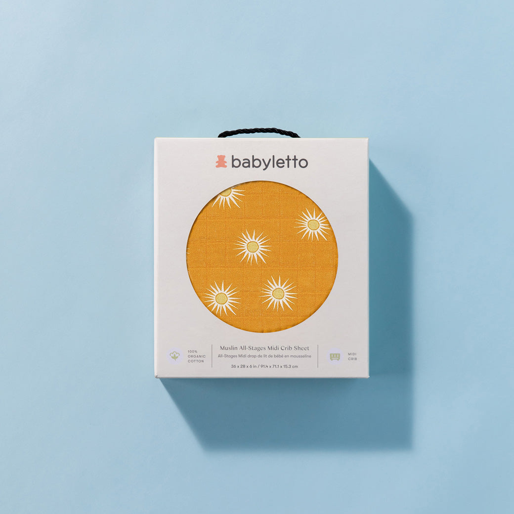 All-Stages Midi Crib Sheet In GOTS Certified Organic Muslin Cotton