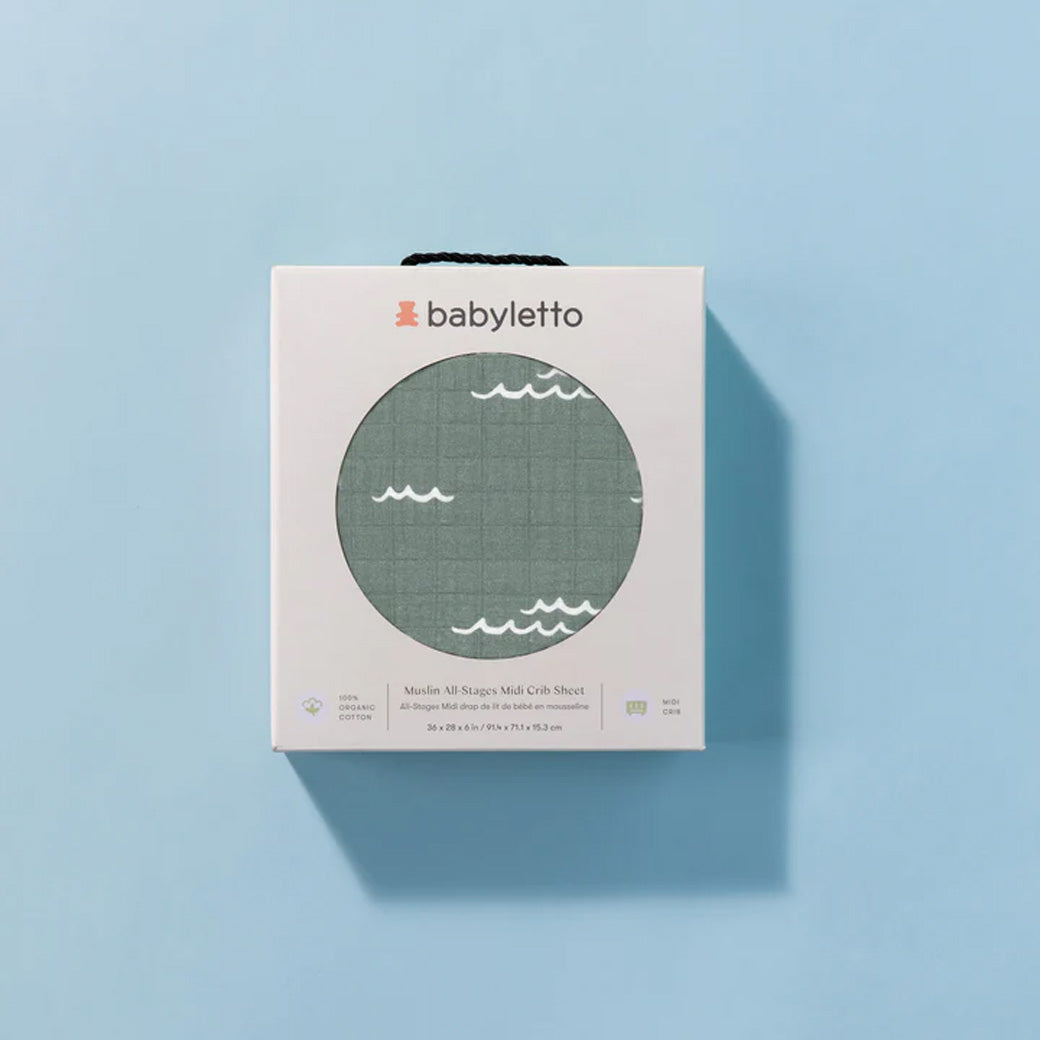 All-Stages Midi Crib Sheet In GOTS Certified Organic Muslin Cotton