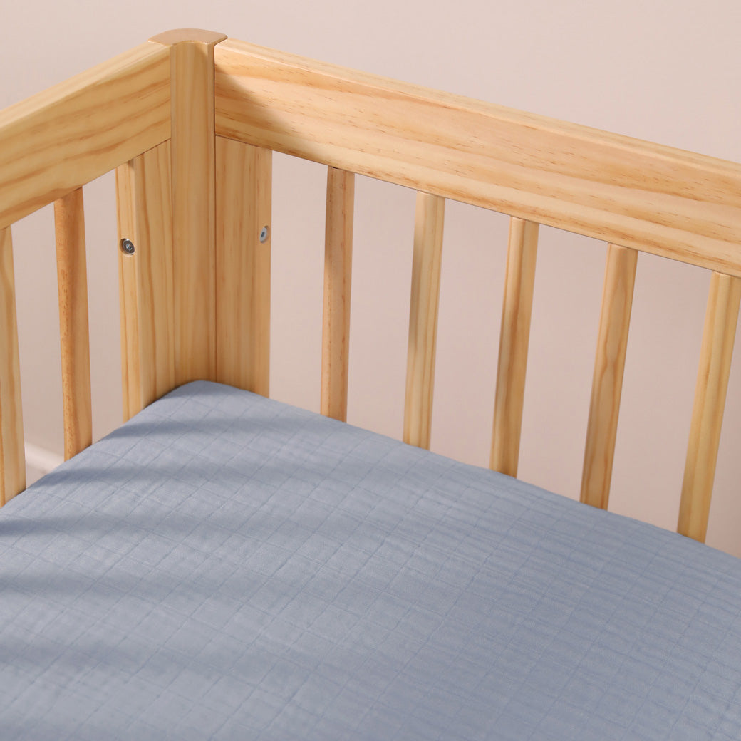 All-Stages Midi Crib Sheet In GOTS Certified Organic Muslin Cotton