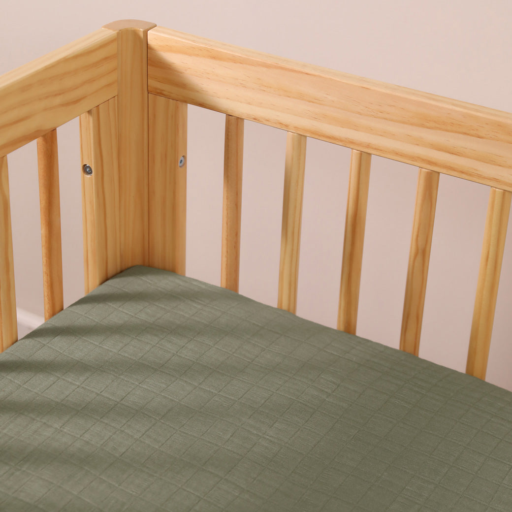 All-Stages Midi Crib Sheet In GOTS Certified Organic Muslin Cotton