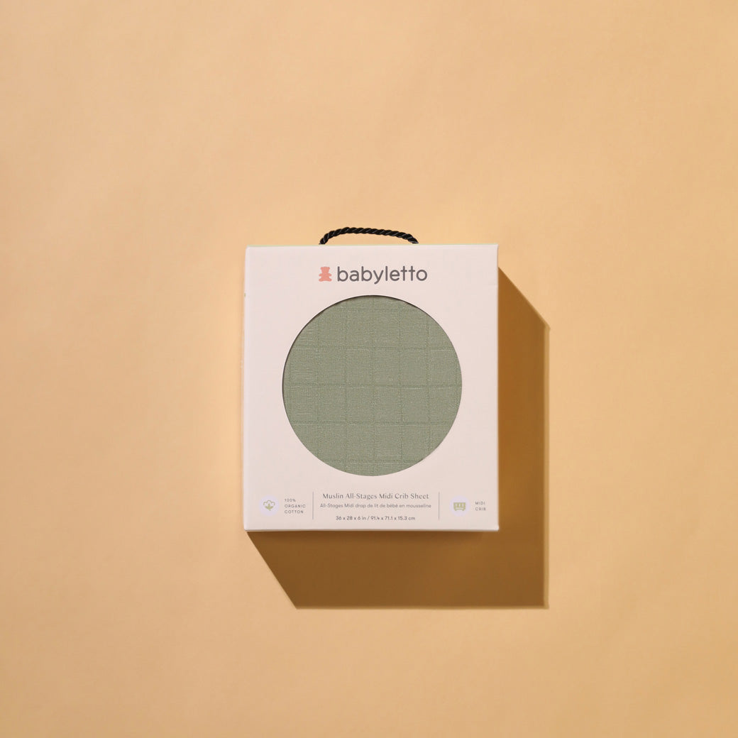 All-Stages Midi Crib Sheet In GOTS Certified Organic Muslin Cotton