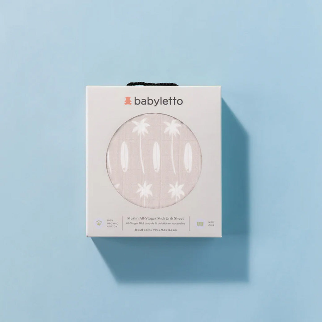 All-Stages Midi Crib Sheet In GOTS Certified Organic Muslin Cotton