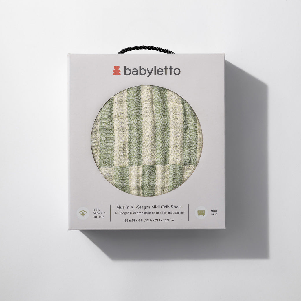 All-Stages Midi Crib Sheet In GOTS Certified Organic Muslin Cotton