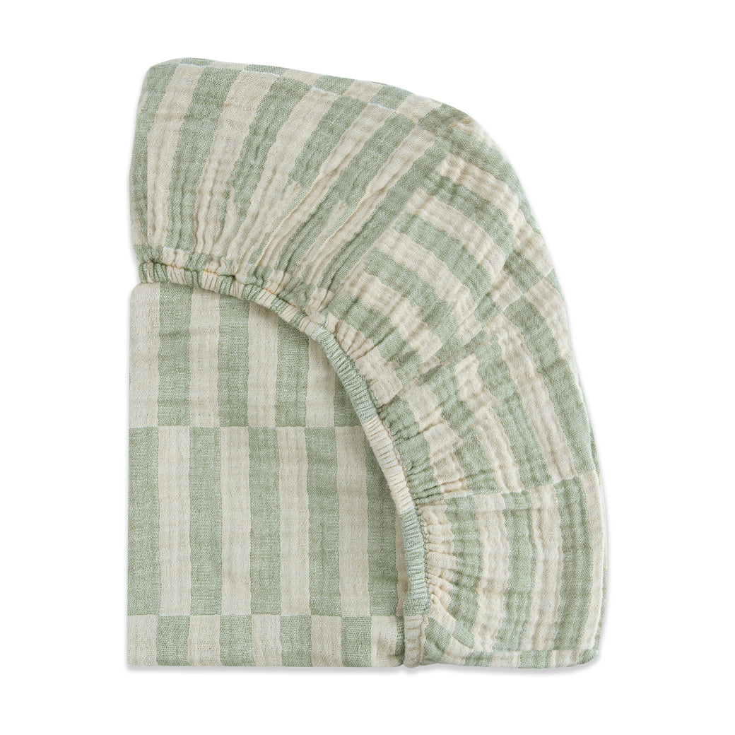 All-Stages Midi Crib Sheet In GOTS Certified Organic Muslin Cotton