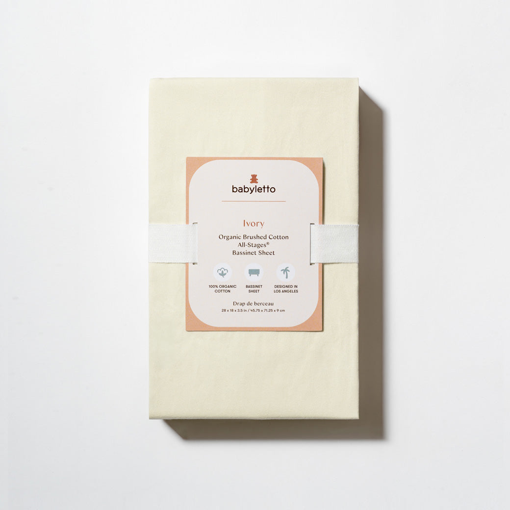 All-Stages Bassinet Sheet in GOTS Certified Organic Brushed Cotton
