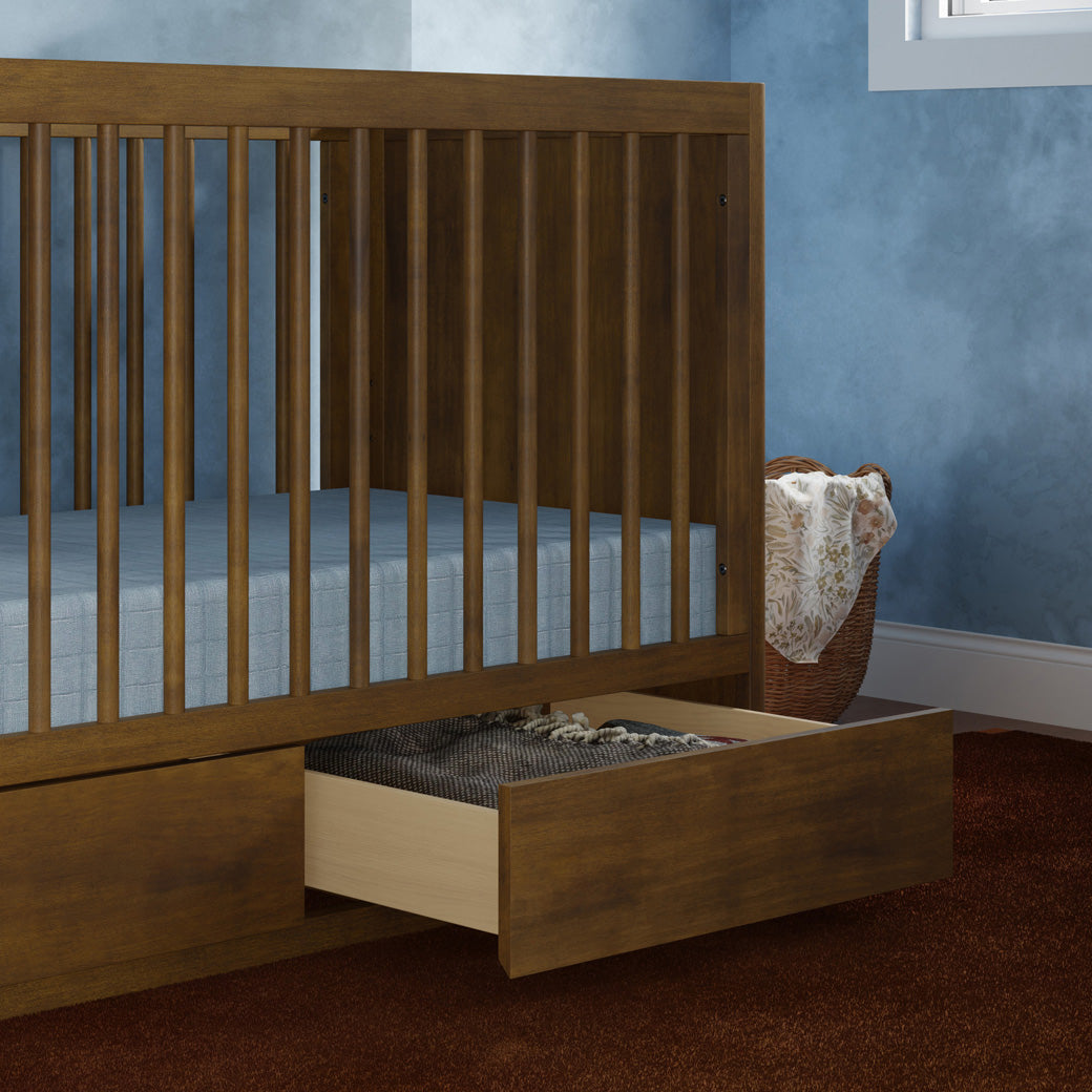 Bento 3-in-1 Convertible Storage Crib with Toddler Bed Conversion Kit