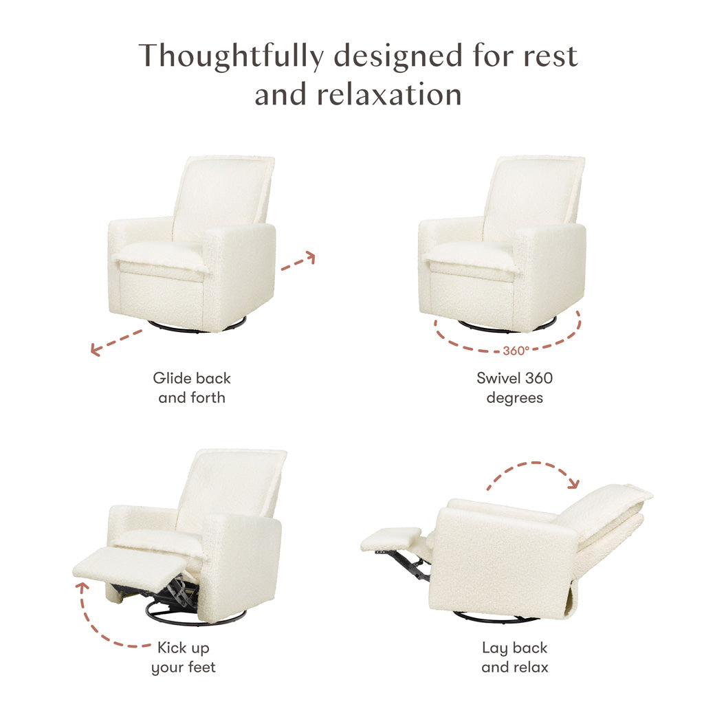 Cali Flange Recliner and Swivel Glider