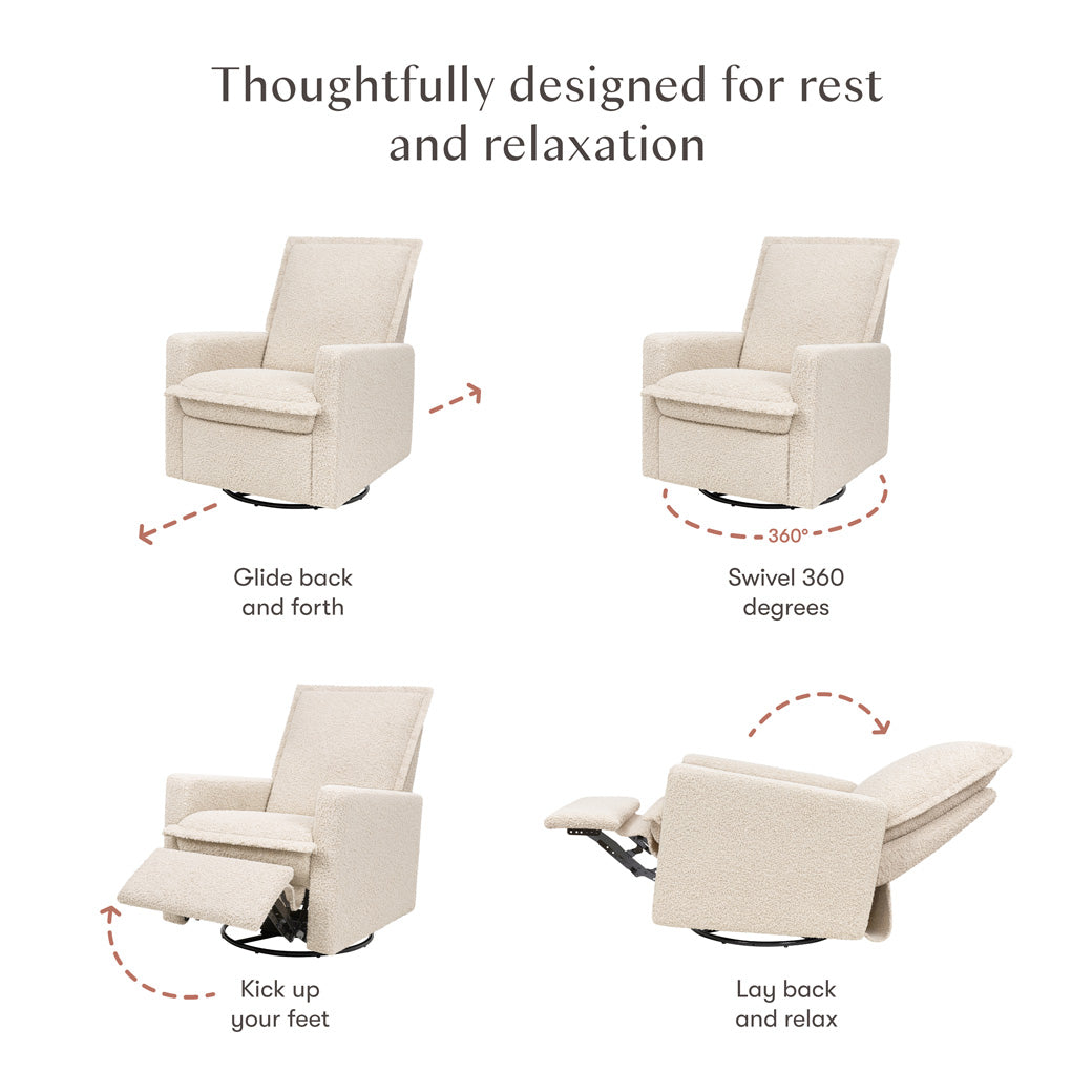 Cali Flange Recliner and Swivel Glider