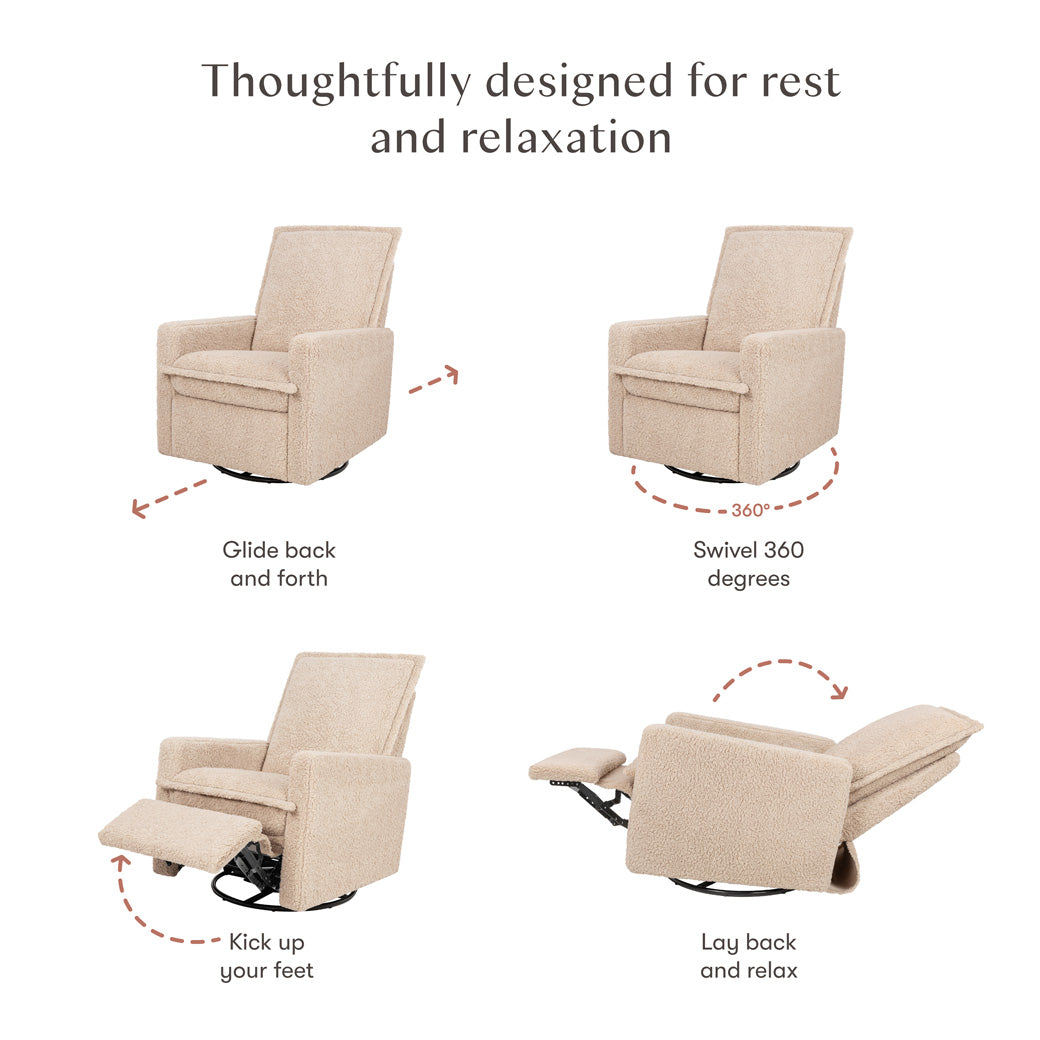 Cali Flange Recliner and Swivel Glider
