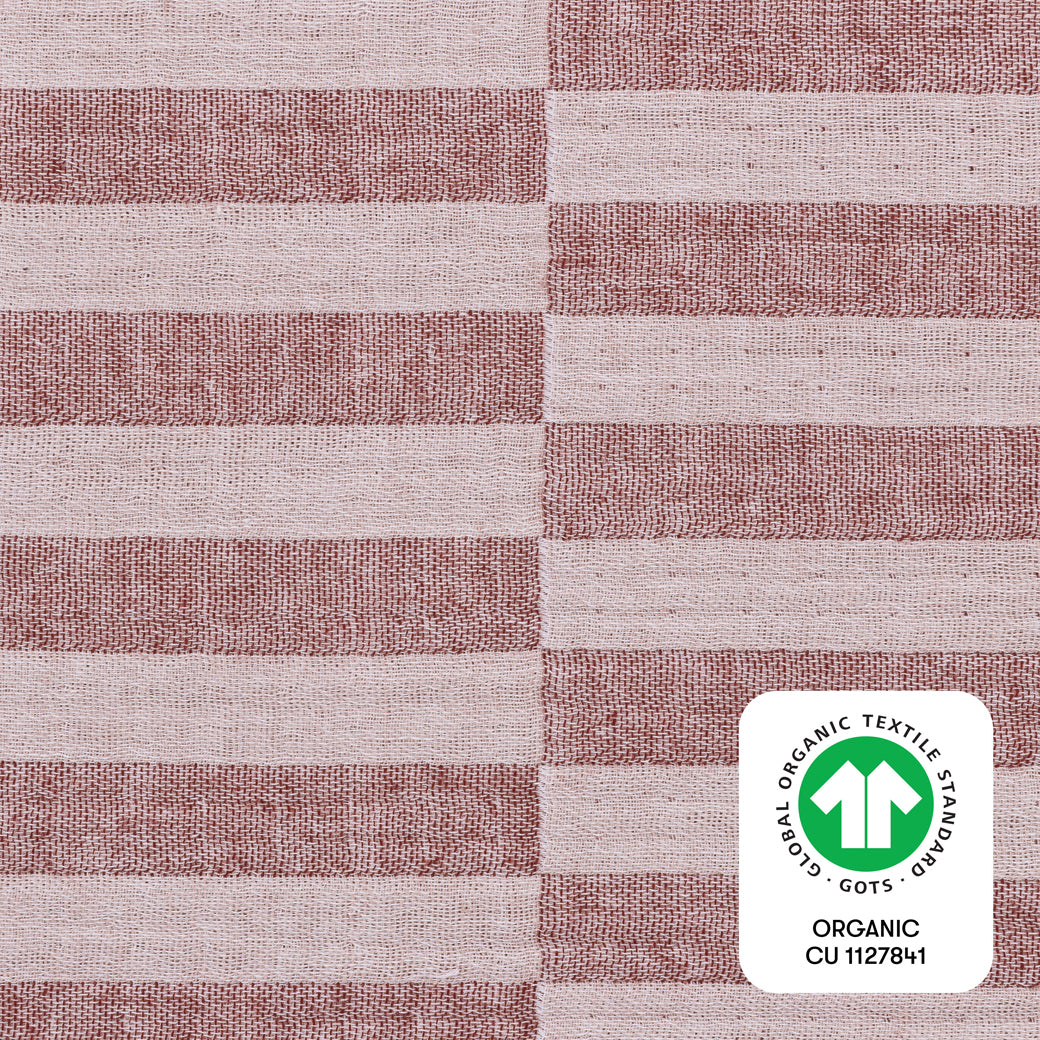 Crib Sheet In GOTS Certified Organic Muslin Cotton
