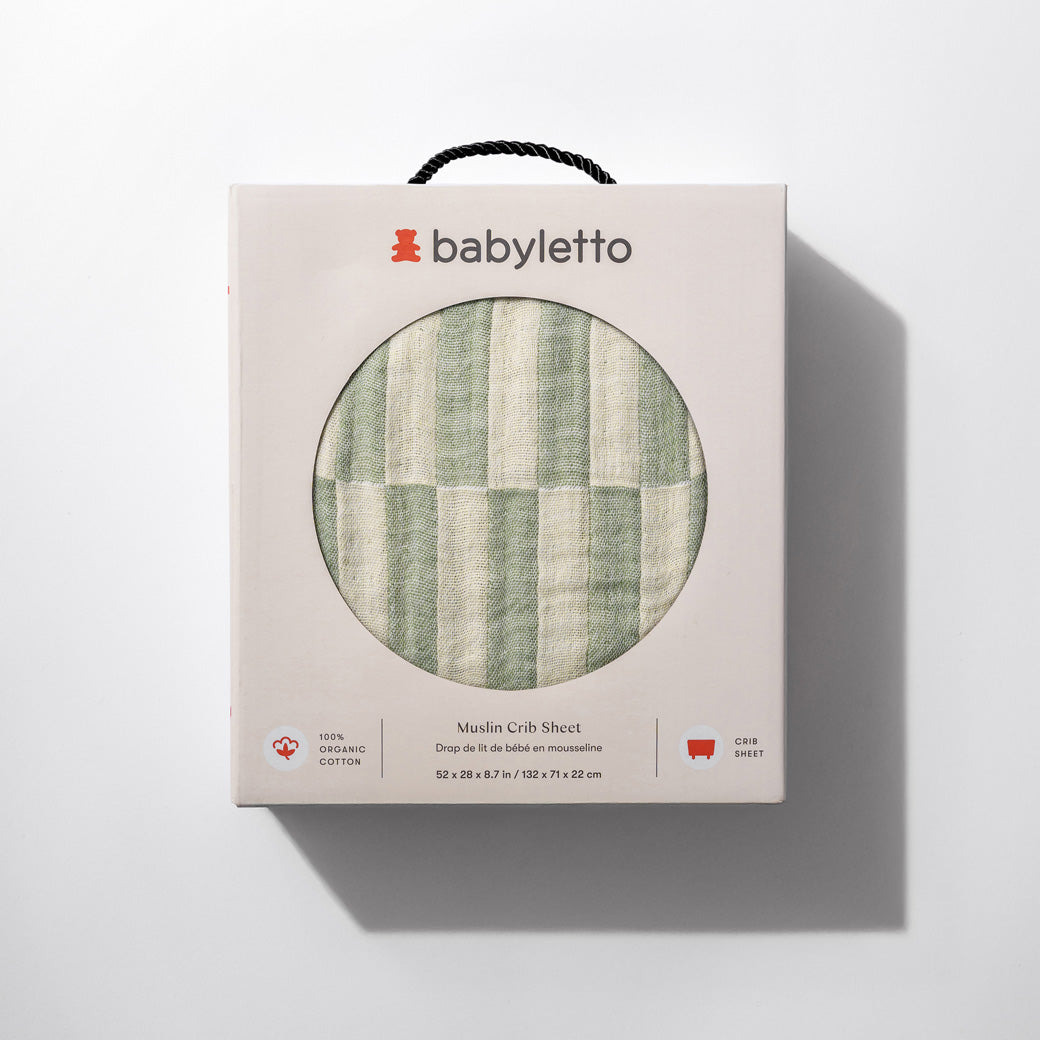 Crib Sheet In GOTS Certified Organic Muslin Cotton