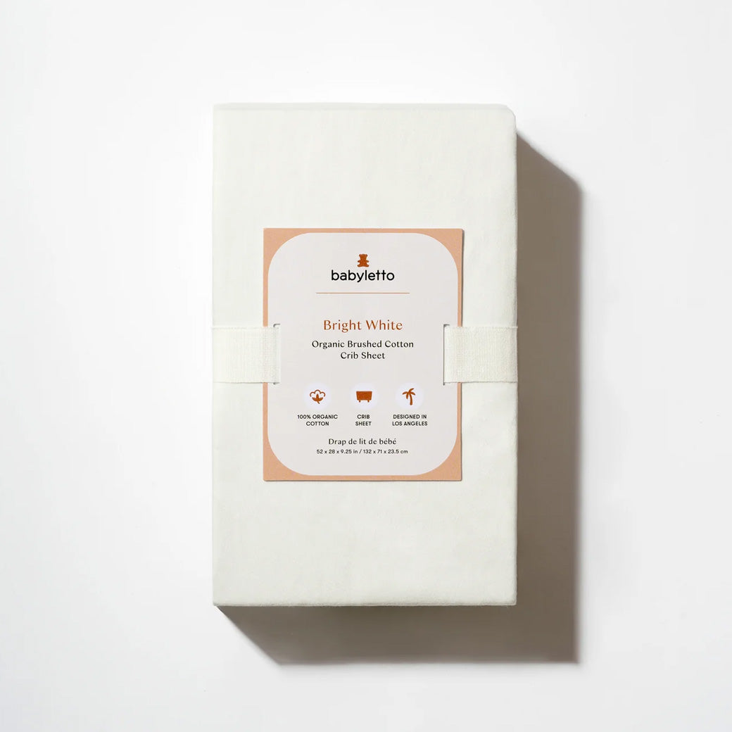Crib Sheet in GOTS Certified Organic Brushed Cotton