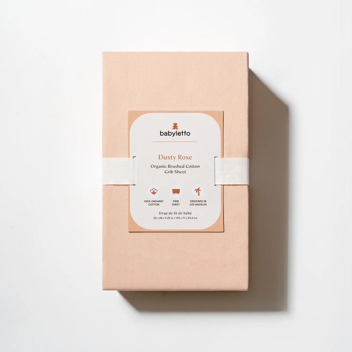 Crib Sheet in GOTS Certified Organic Brushed Cotton