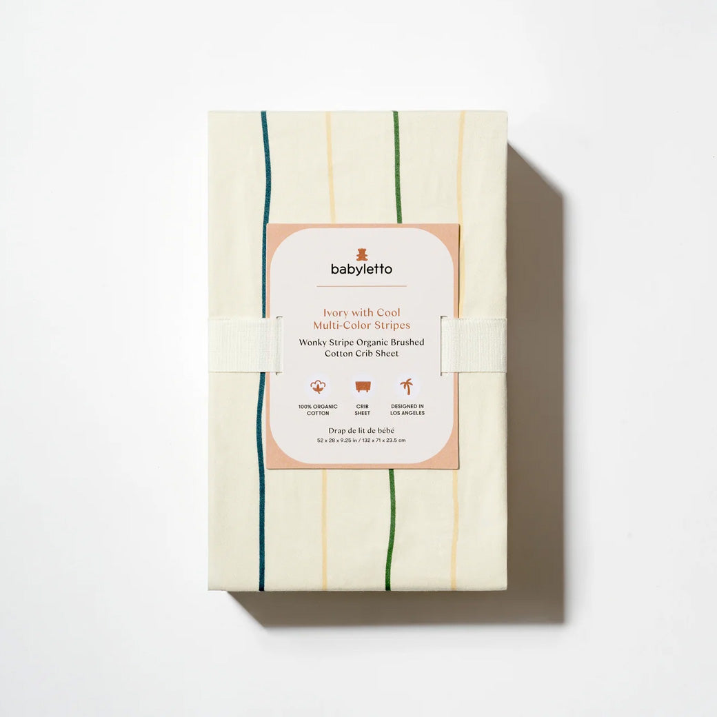 Crib Sheet in GOTS Certified Organic Brushed Cotton