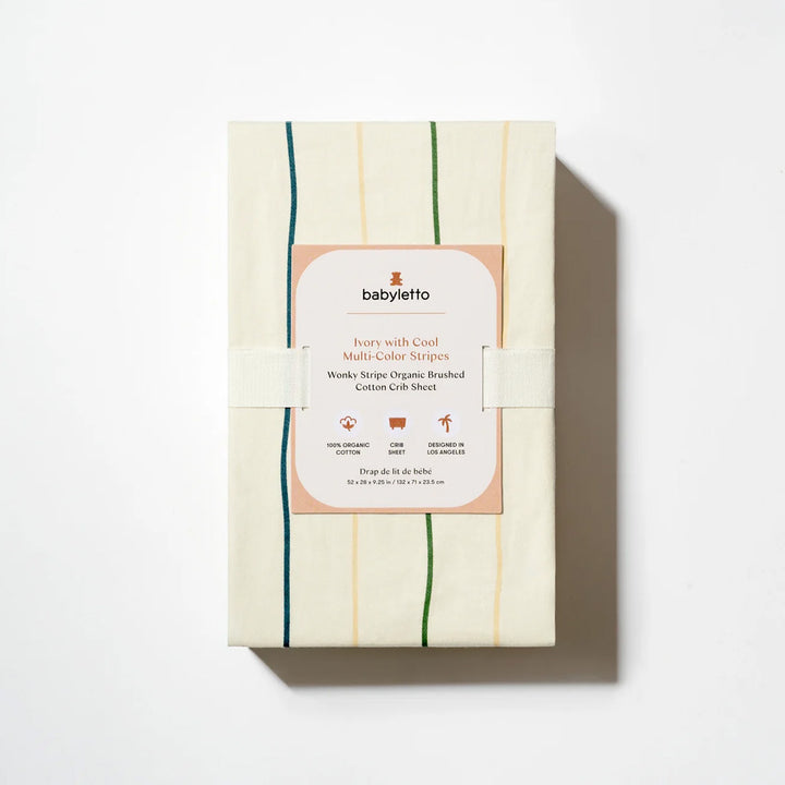 Crib Sheet in GOTS Certified Organic Brushed Cotton