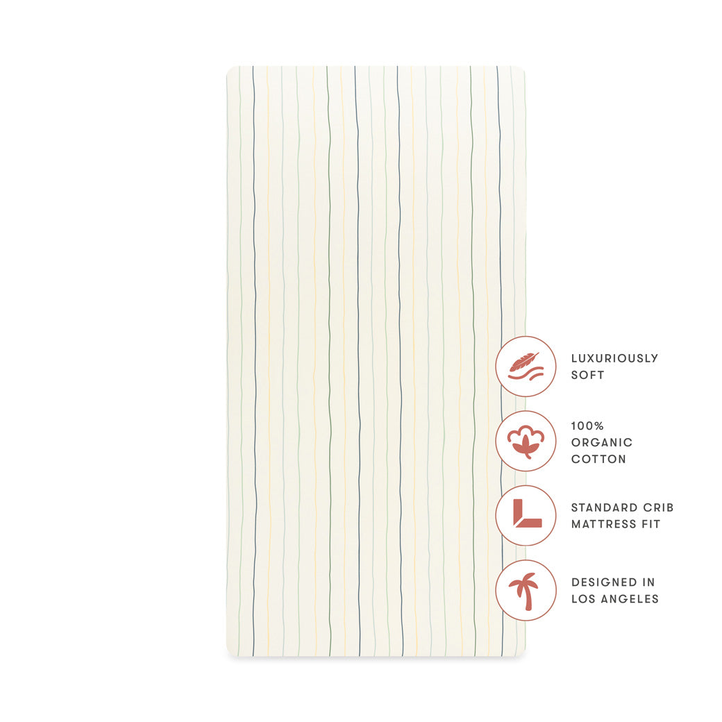 Crib Sheet in GOTS Certified Organic Brushed Cotton