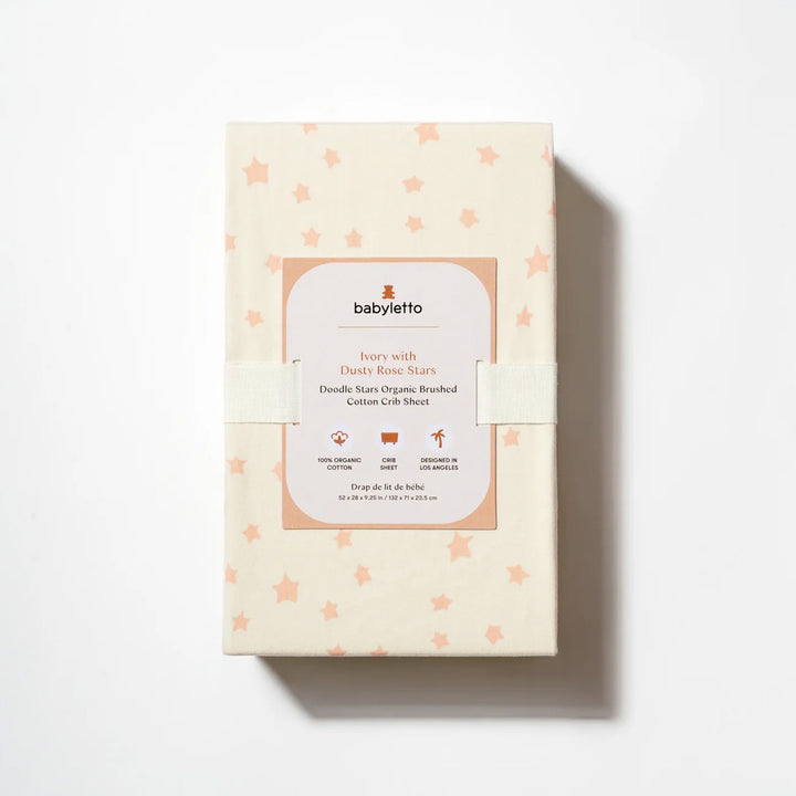 Crib Sheet in GOTS Certified Organic Brushed Cotton