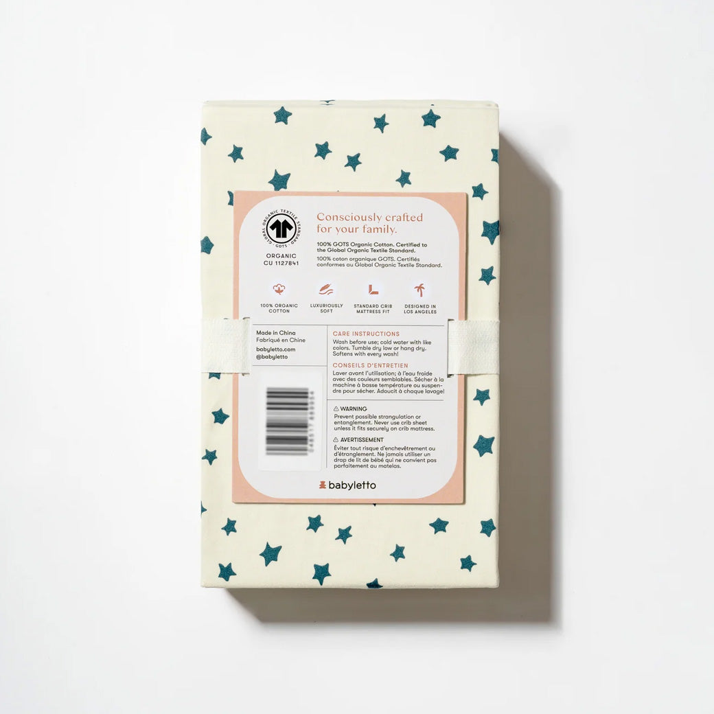 Crib Sheet in GOTS Certified Organic Brushed Cotton