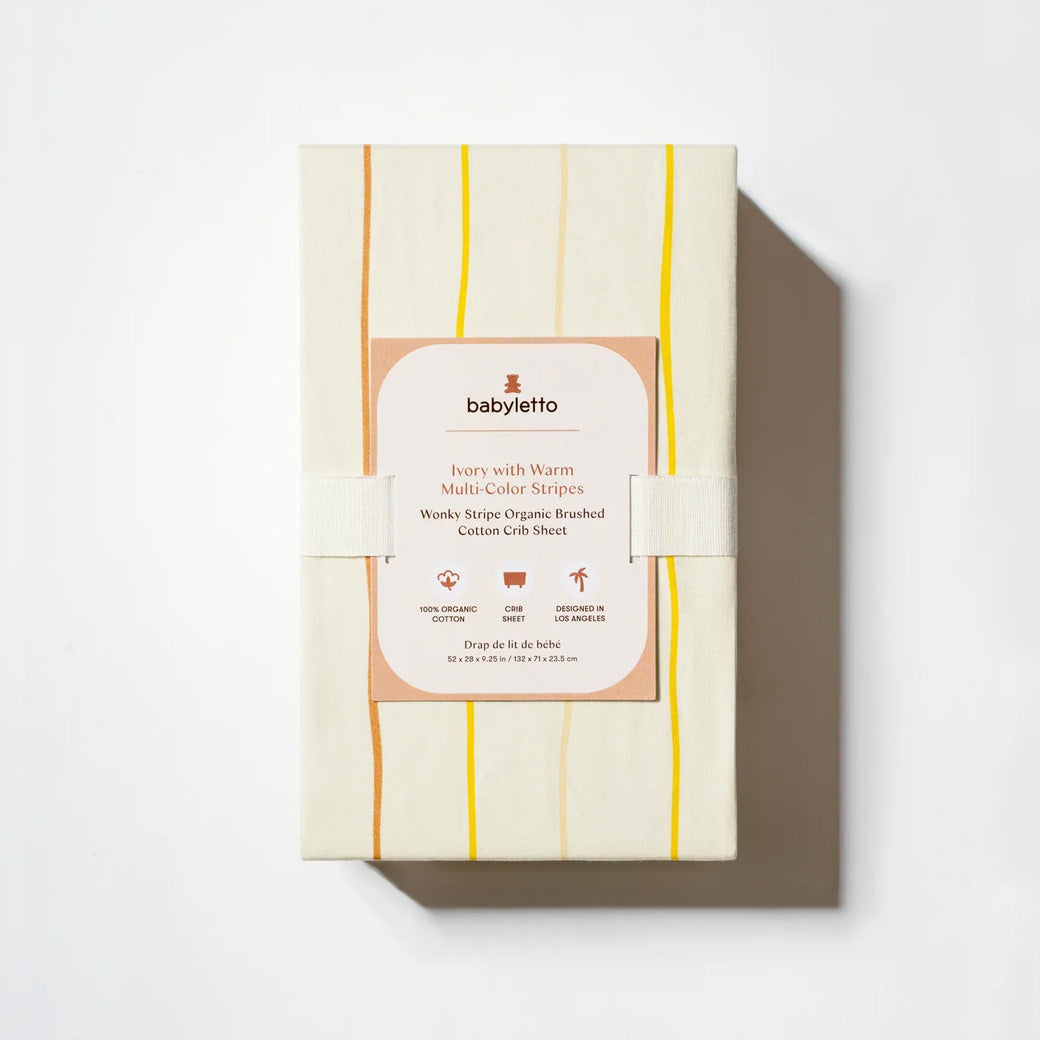 Crib Sheet in GOTS Certified Organic Brushed Cotton